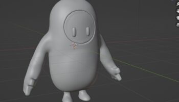 3D модель персонажа из FallGuys